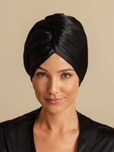 [Noir] SilkSilky-FR Turban Cheveux 003