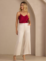 [Beige] SilkSilky-FR Womens Pants 006