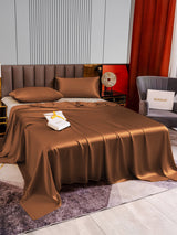 [Café] SilkSilky-FR 22Momme Parure de Lit Soie 004