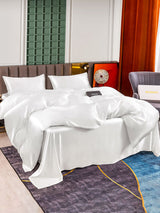 [Blanc] SilkSilky-FR 25Momme Pure Soie Bedding Set 004