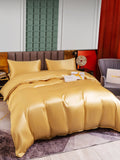 SilkSilky FR 25Momme Pure Soie Bedding Set Champagne 002