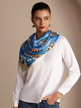 [Poisson Bleu] SilkSilky-FR Scarf 005