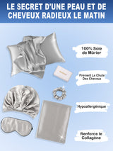 [Argent] SilkSilky-FR 19Momme Pillowcase Set 002