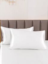 [Blanc] SilkSilky-FR 19Momme Pure Soie Pillowcase 001