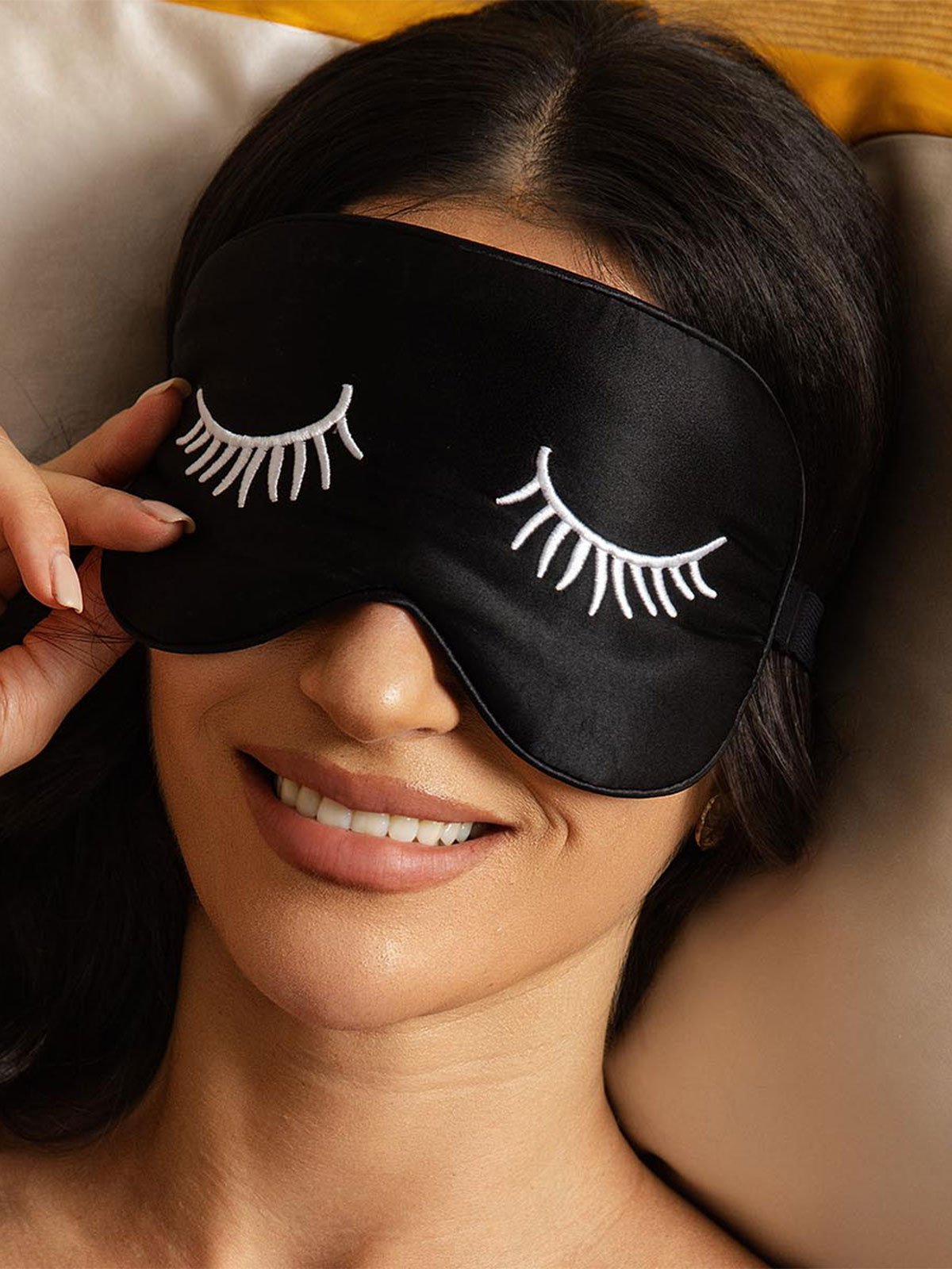 [CilsBlancs] SilkSilky-FR Soie Eye Mask 001