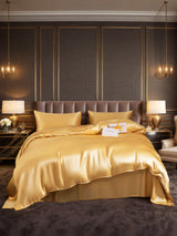 [Champagne] SilkSilky-FR 19Momme Parure de Lit Soie 001