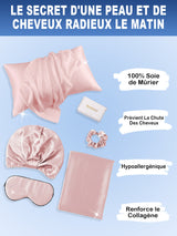[Mauve Pâle] SilkSilky-FR 19Momme Pillowcase Set 002