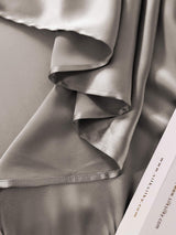 [Gris] SilkSilky-FR 19Momme Parure de Lit Soie 008