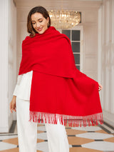 [Rouge] SilkSilky-FR Laine Écharpes 001