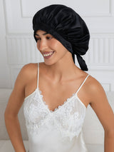 [Noir] SilkSilky-FR Bonnets de Nuit 001