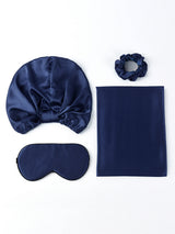 [Bleu Foncé] SilkSilky-FR 19Momme Pure Soie Pillowcase Set 003