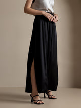 [Noir] SilkSilky-FR 19Momme Soie Womens Pants 004