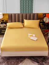 [Champagne] SilkSilky-FR 25Momme Parure de Lit Soie 002