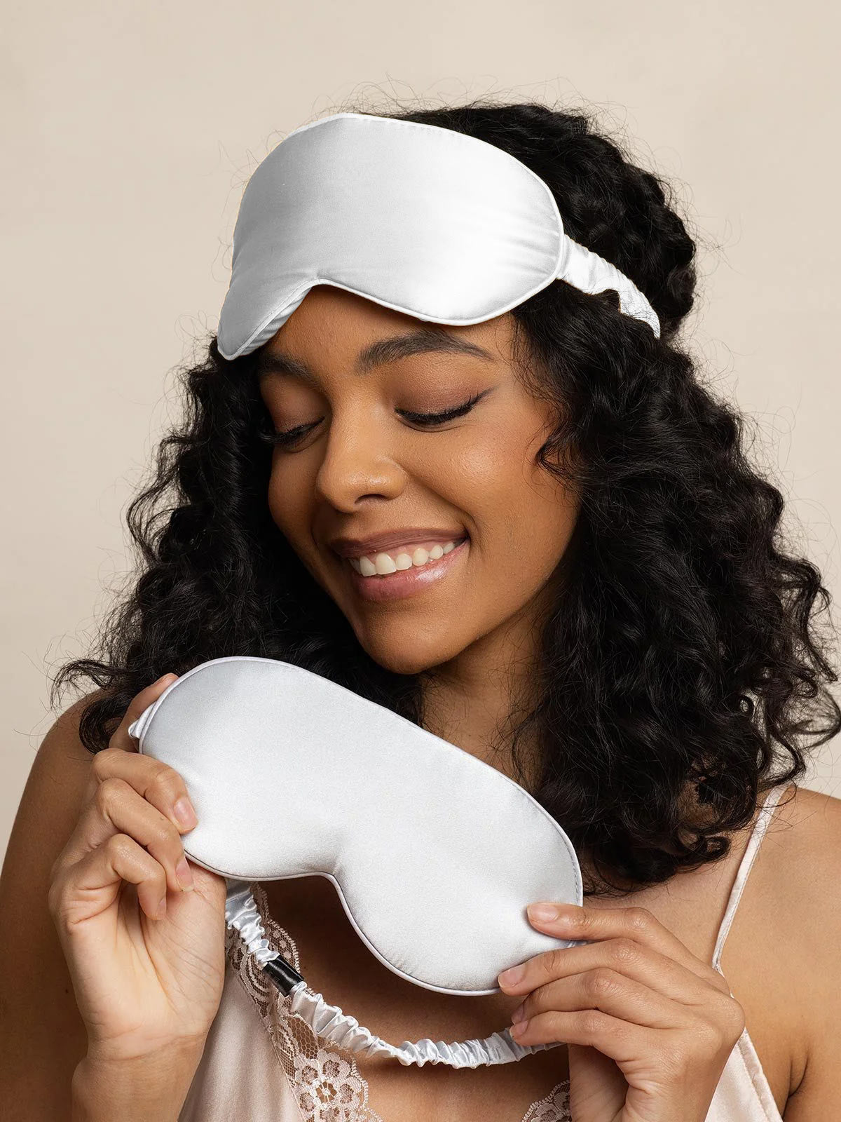 [Gris Clair] SilkSilky-FR Pure Soie Eye Mask 002