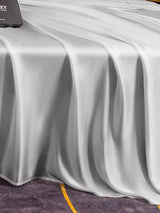 [Argent] SilkSilky-FR Parure de Lit Soie 005