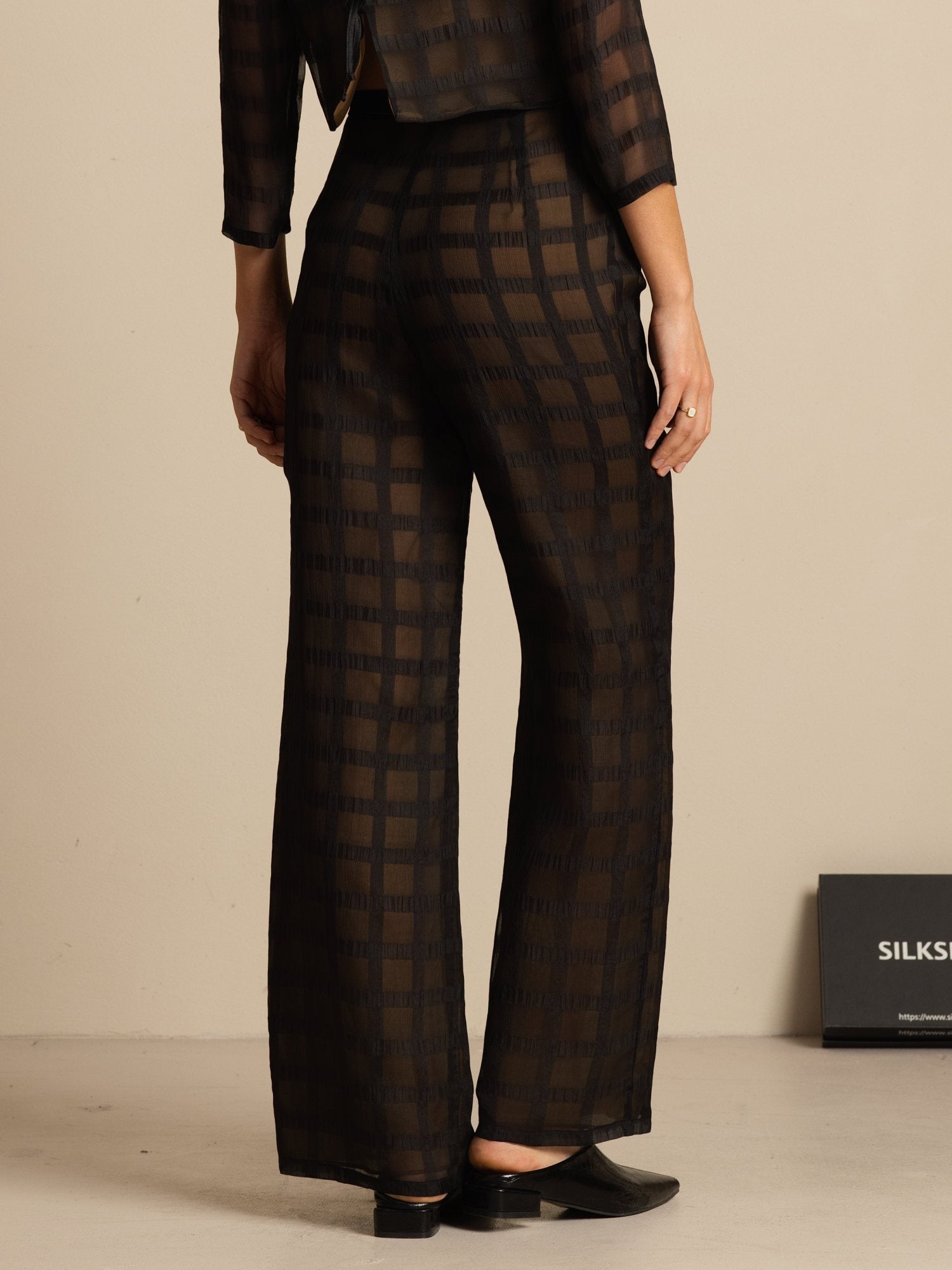 [Noir] SilkSilky-FR Womens Pants 002