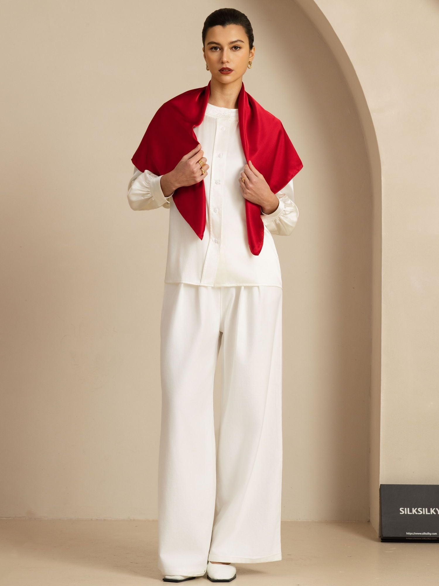 [RougeVineux] SilkSilky-FR Soie Scarf 004