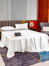 [Blanc] SilkSilky-FR 22Momme Parure de Lit Soie 003