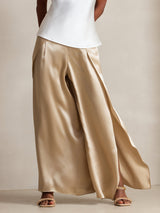 [Champagne] SilkSilky-FR 19Momme Soie Womens Pants 001