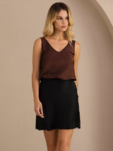 [Noir] SilkSilky-FR Skirt 003