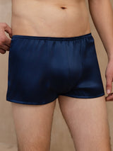 [Bleu Foncé] SilkSilky-FR Mens Underwear 004