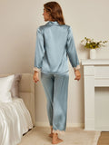 SilkSilky-FR-Pure-Soie-Manches-longues-Revers-Femme-Pyjamas-Bleu-Acier-002