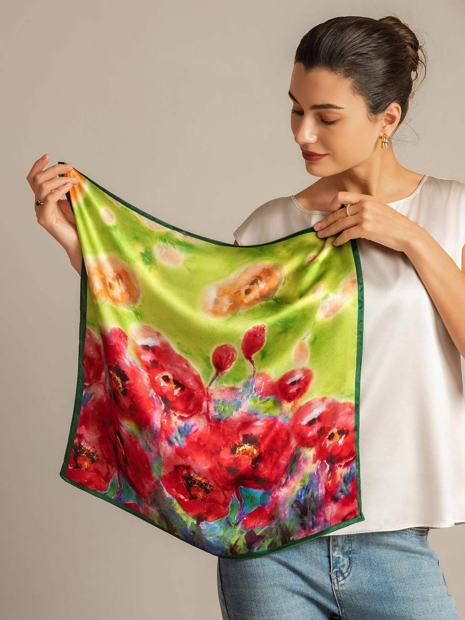 [P099] SilkSilky-FR Soie Scarf 003,