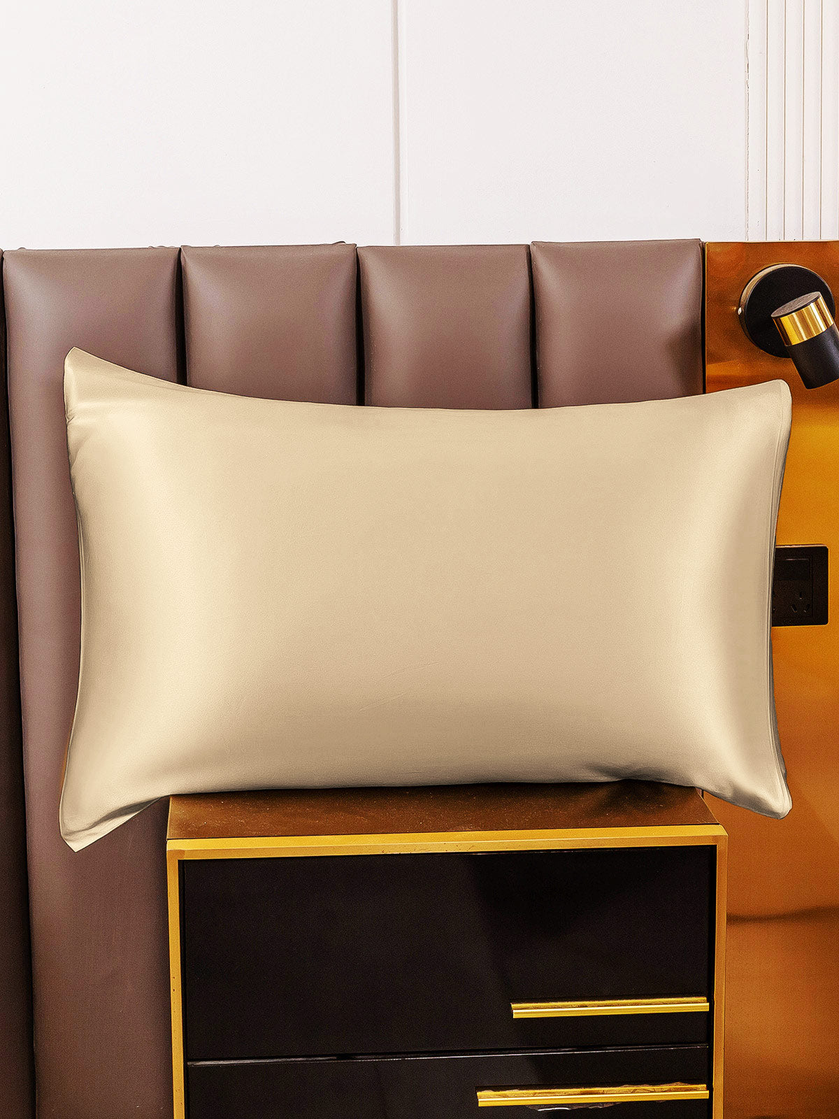 [Beige] SilkSilky-FR 22Momme Pure Soie Pillowcase 005