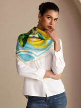 [Citron Bleu] SilkSilky-FR Scarf 004