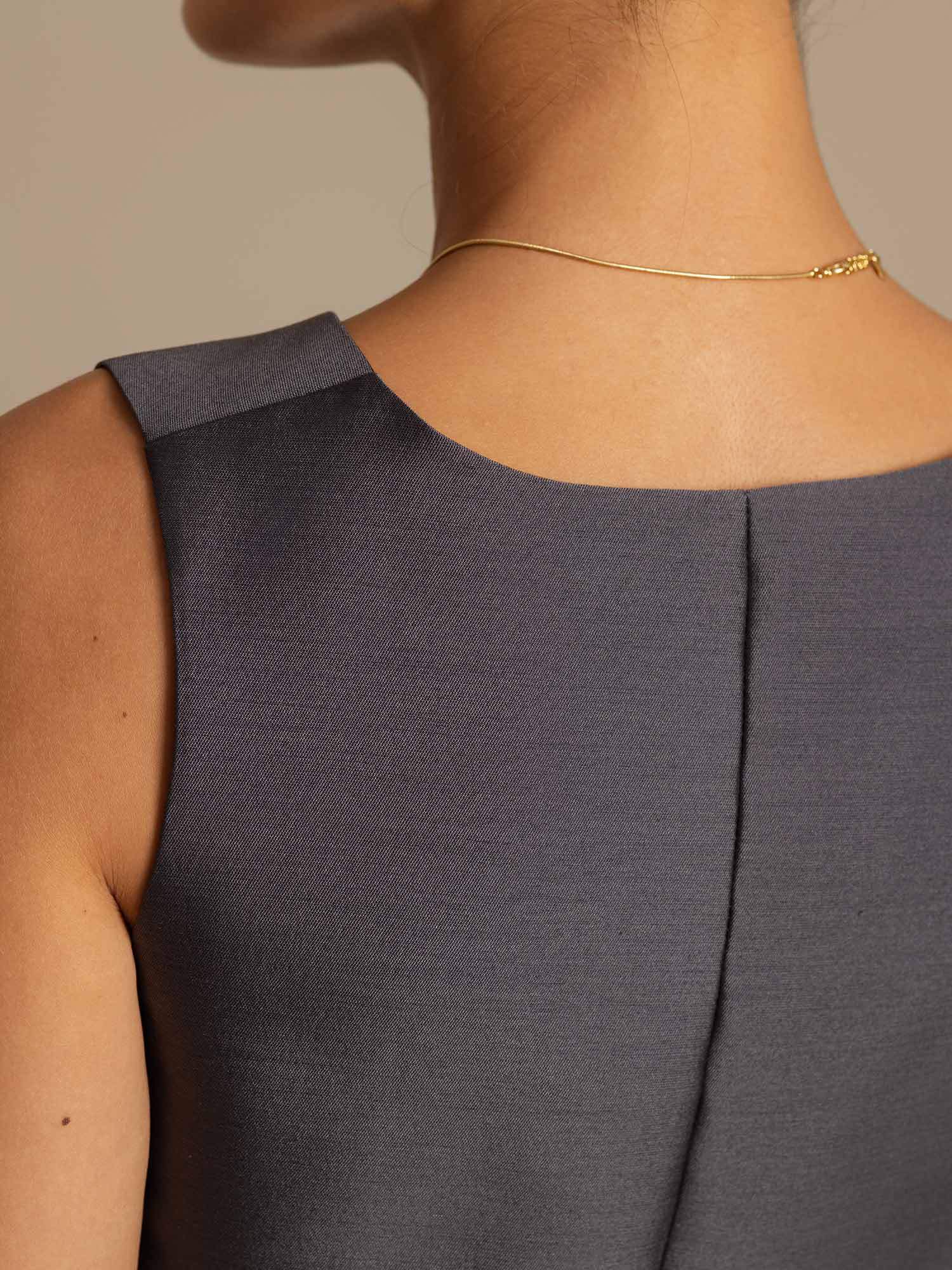 [Gris] SilkSilky-FR 32Momme Soie Womens Vest 004,