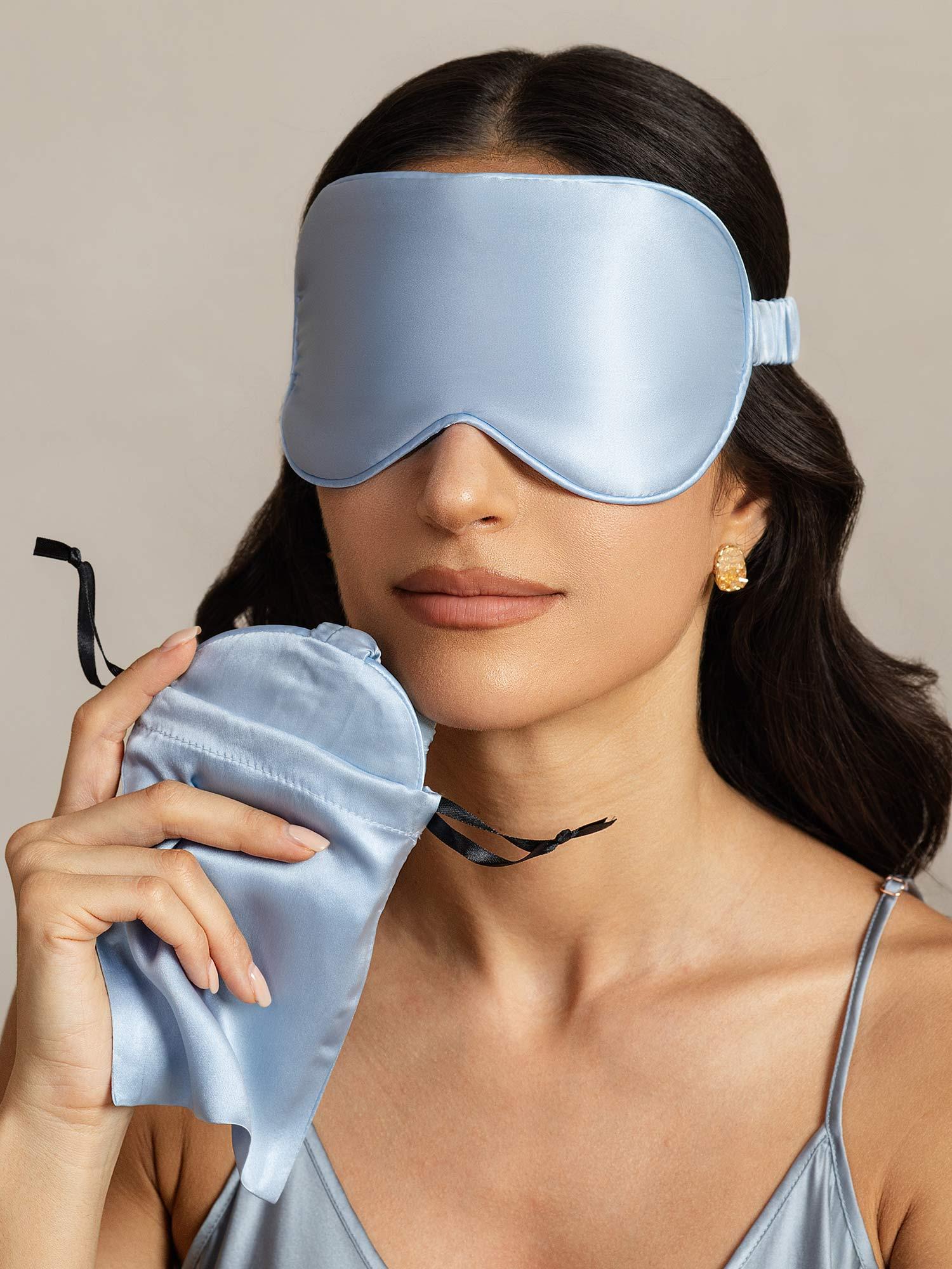 [BleuClair] SilkSilky-FR Soie Eye Mask 003