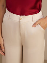 [Beige] SilkSilky-FR Womens Pants 004