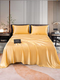 SilkSilky FR 22Momme Pure Soie Bedding Set Champagne 001