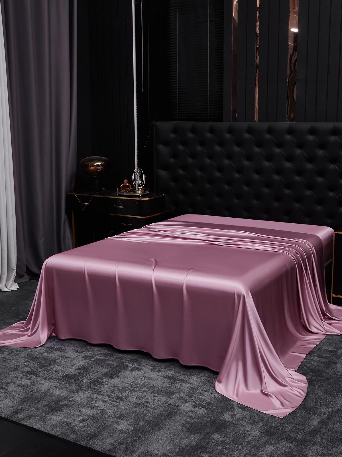 [Orchidée Mauve] SilkSilky-FR 25Momme Pure Soie Sheet 001