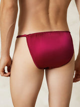 [Rouge Vineux] SilkSilky-FR Homme Sous-vêtements 002