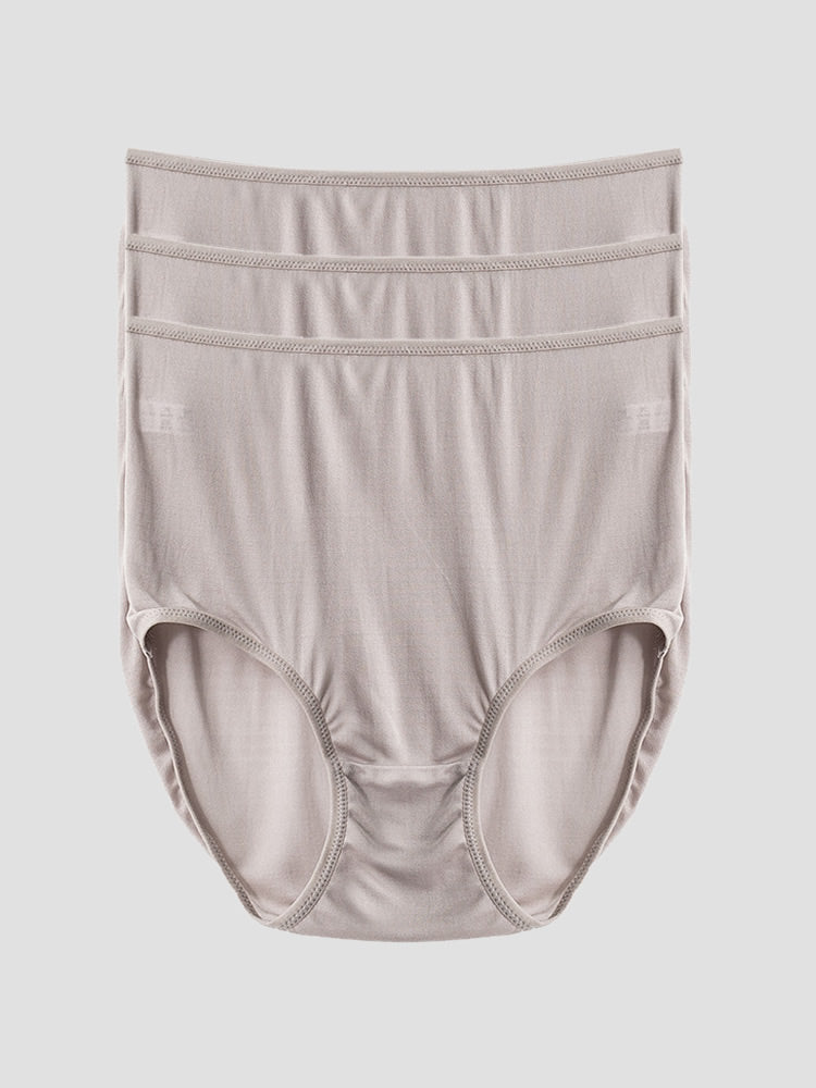 SilkSilky-FR Soie Tricotée Panty Gris 002