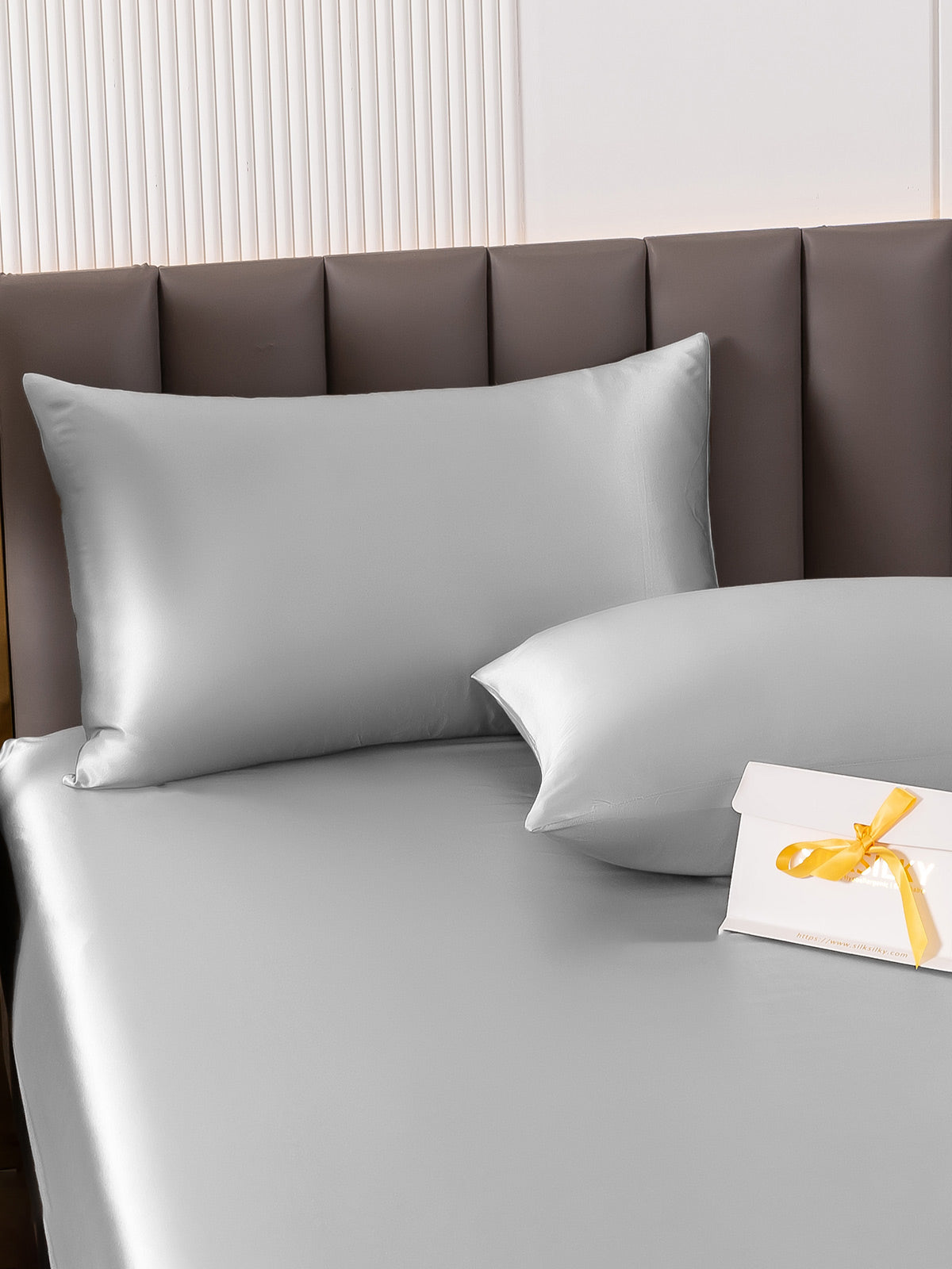 [Argent] SilkSilky-FR 22Momme Pure Soie Pillowcase 003