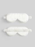 SilkSilky FR 19Momme Pure Soie Eye Mask Blanc 005