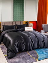 [Noir] SilkSilky-FR 25Momme Pure Soie Bedding Set 002