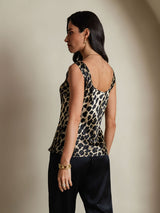 [Leopard] SilkSilky-FR 19Momme Soie Camisoles 002,