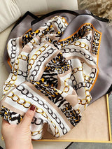 [P076] SilkSilky-FR Pure Soie Scarf 003