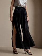 [Noir] SilkSilky-FR 19Momme Soie Womens Pants 001