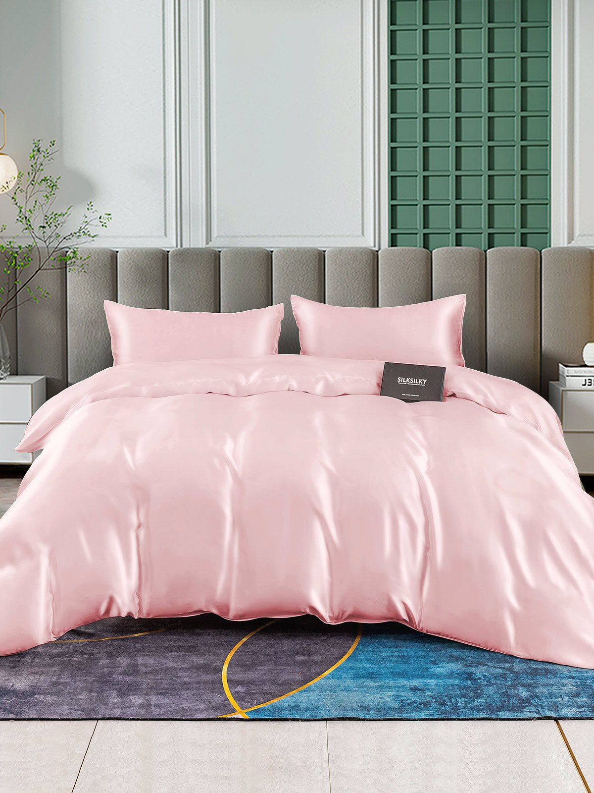 [Rose] SilkSilky-FR 25Momme Pure Soie Bedding Set 002