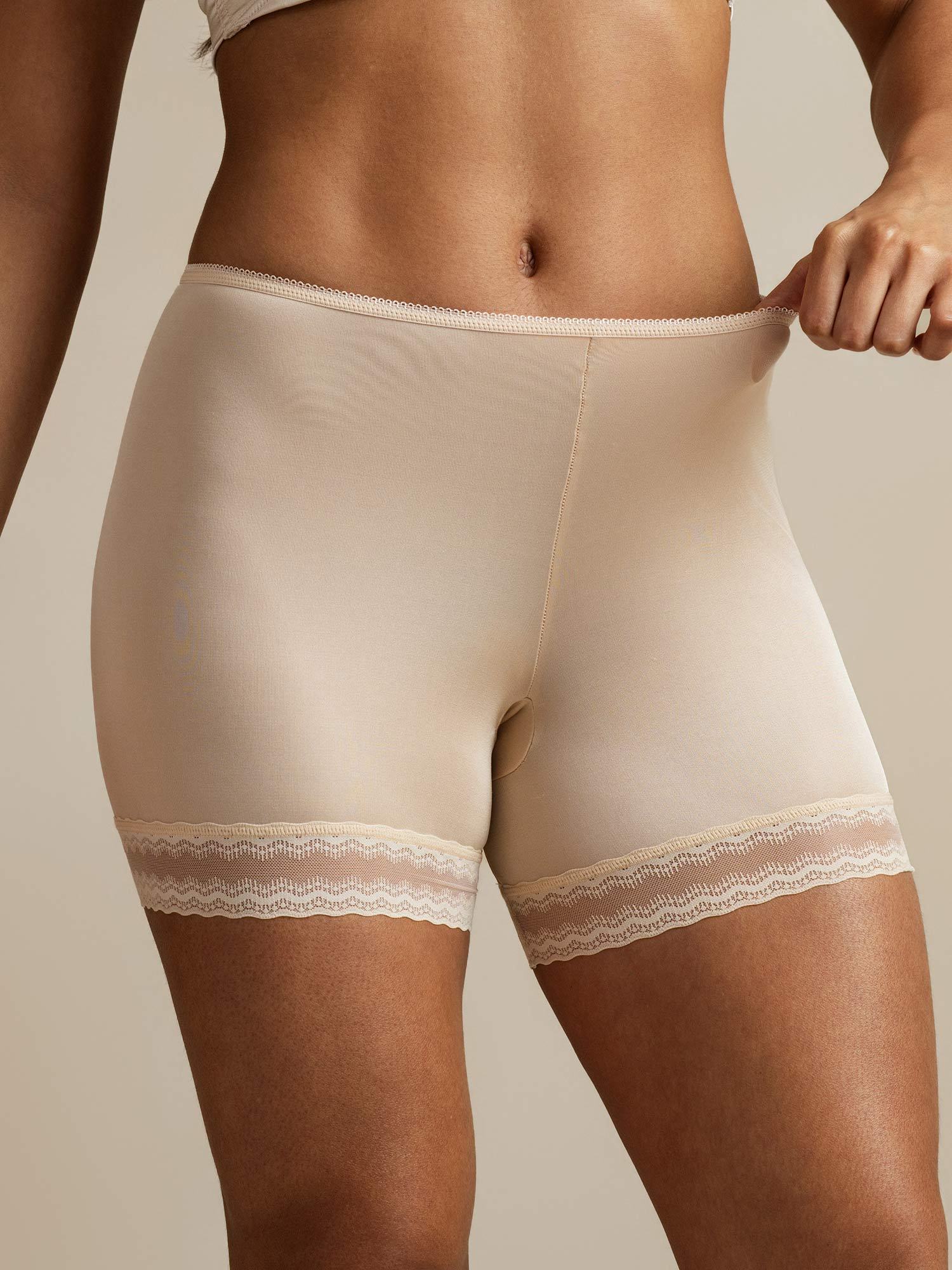 [Beige] SilkSilky-FR Soie Panty 006,