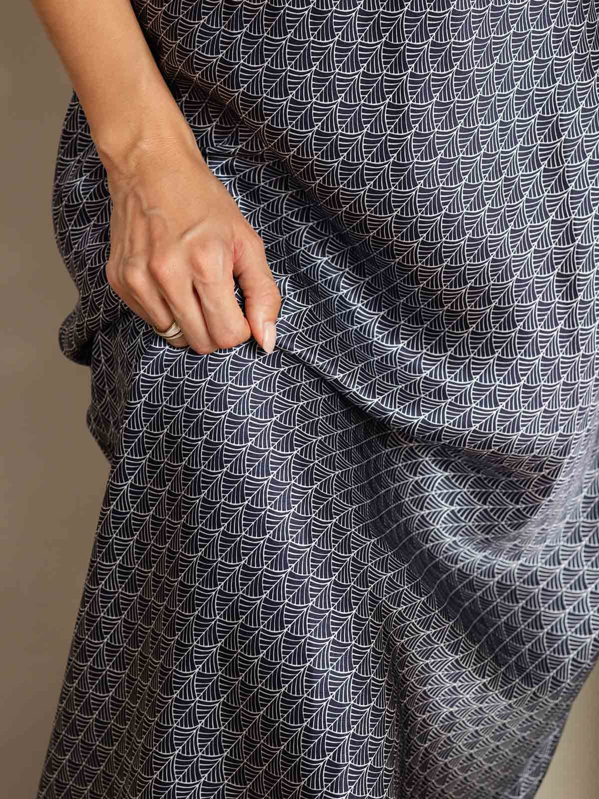 [GinkgoMarine] SilkSilky-FR 19Momme Soie Dress 007