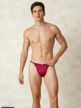 [Rouge Vineux] SilkSilky-FR Homme Sous-vêtements 004