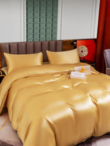 [Champagne] SilkSilky-FR 25Momme Parure de Lit Soie 005
