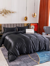 [Noir] SilkSilky-FR 19Momme Pure Soie Bedding Set 006