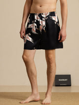 [Noir] SilkSilky-FR Mens Sleep Bottoms 001