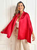 SilkSilky FR Pure Soie Scarf Rouge 004